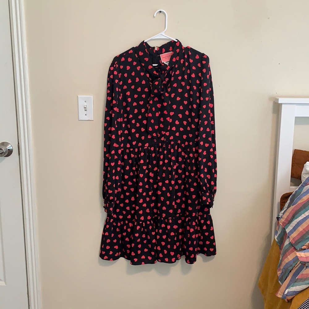 Kate Spade Heartbeat Tie Neck Shirtdress